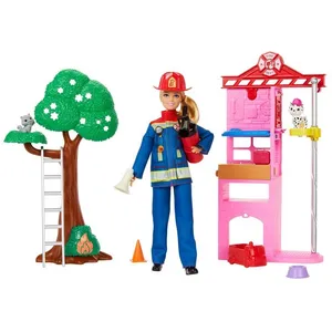 Feuerwehrmann Puppen Feuerwehrstation Puppe Mattel TU
