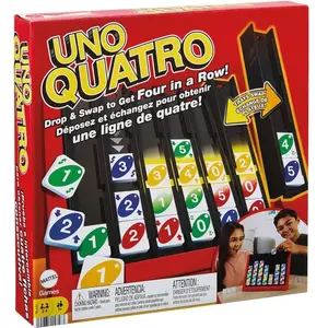 Gesellschaftsspiele Mattel France Uno Quatro 26,5x5x26,5 cm