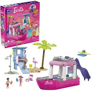 MEGA Barbie Malibu Traumboot - Loungesessel, Fernseher, Sitzbereich, R... günstig