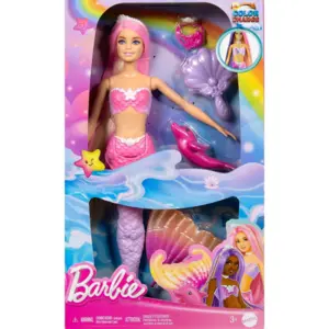 Barbie Meerjungfrauenpuppe Meerjungfrau Malibu, mit Farbwechsel günstig
