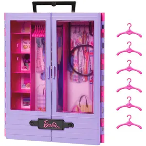 Barbie Fashionista Mobiler Kleiderschrank günstig