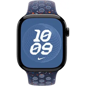 Apple Nike Sport Band (46 mm, Fluoroelastomer), Uhrenarmband, Blau günstig
