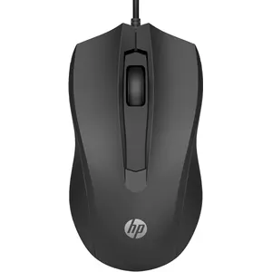 HP Wired Mouse 105, Beidhändig, Optisch, USB Typ-A, 1600 DPI, Schwarz