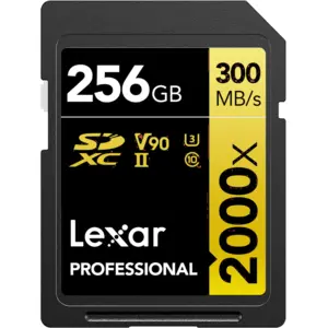 Lexar Professional SDXC 2000x GOLD 256GB 260 MB/s