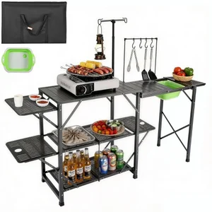 VEVOR Campingküche Outdoor Camping Küche 174 x 50 x 160 cm, Reiseküche... günstig