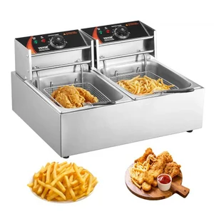 VEVOR Kommerzielle elektrische Fritteuse, 12 L große elektrische Fritt...