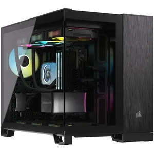 Corsair Zwei-Kammer PC Gehäuse 2500X Micro-ATX schwarz/obsidian alumin...