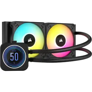 Corsair iCUE H100i Elite LCD XT, CPU Wasserkühler, Schwarz