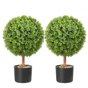 VEVOR 2x Buchsbaumkugel Künstlich 559mm Garten Deko Buchsbaum im Blume... günstig