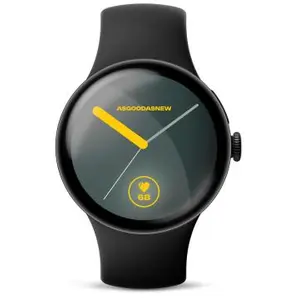 Google Pixel Watch 4 matte black 45mm Sportarmband obsidian (LTE)