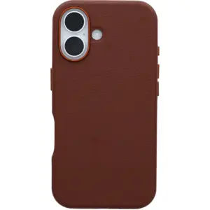 OtterBox Symmetry Apple iPhone 16 Backcover mit MagSafe Magnet Leder Braun