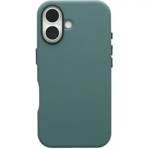 OtterBox Symmetry Apple iPhone 16 Backcover mit MagSafe Magnet Leder Grün