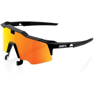 Desconocido 100%, Unisex, Sportbrille, Speedcraft Air (Soft Tact Black, HiPer Red Multilayer Mirror), Schwarz günstig