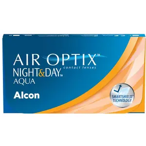 Air Optix, Kontaktlinsen, Night and Day Aqua (-2, Monatslinse, 6 Stk., Sphärisch)