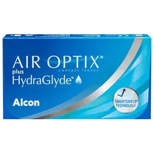 Air Optix, Kontaktlinsen, plus HydraGlyde, sphärisch (-1, Monatslinse, 6 Stk., Sphärisch)