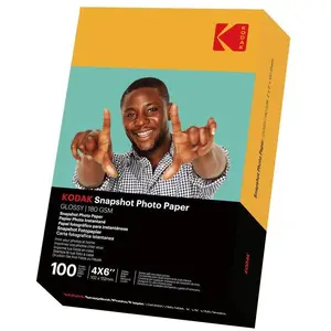 Kodak Papier Foto Fotograficzny do Drukarki 100x 4x6 A6 10x15cm 180g B ysk / 3510-829 (180 g/m², 10 x 15 cm, A6, 100 Stk.), Fotopapier, Weiss günstig