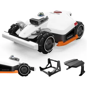 Mähroboter Mammotion LUBA 3 AWD 5000 mit Garage, Waschständer, bis 5000 m², Allradantrieb, 80% Steigung, Auto-Kartierung, 4G-Modul, APP