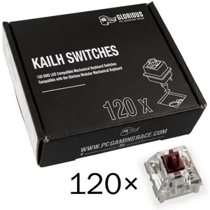 Glorious PC Gaming Race Kailh Speed Copper Switches (120 Stück), Maus + Tastatur Zubehör, Kupfer