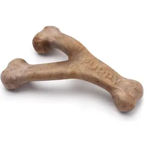 Benebone Puppy Wishbone Bacon S, 13cm - (854111004729) (Kauspielzeug Hund), Hundespielzeug günstig