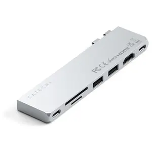 Satechi USB-C Pro Hub Slim Adapter Silver