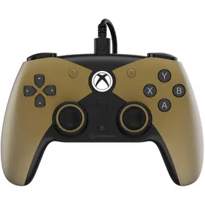 Hyperkin Controller Competitor gold (PC, Xbox One S, Xbox Series S, Xbox Series X), Gaming Controller, Gold, Schwarz