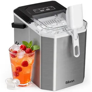 Silonn Eiswürfelmaschine mit Griff-Eiswürfelkorb   Tragbar & Selbstrei... günstig