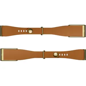 WHOOP 5.0 LeatherLuxe Tapered Band Braun/Gold S/M günstig