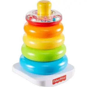 Fisher-Price Lernspiele Regenbogenpyramide Mattel France Fisher 21,5x14x12,5 cm günstig