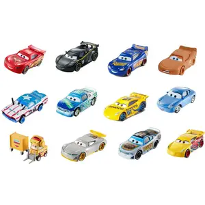 Auto-Metall-Spiele Mattel Disney Pixar Cars (x12) 20x14x16,5 cm
