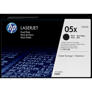 HP 05X 2er-Pack Schwarz Original LaserJet Tonerkartusche mit hoher Rei...