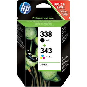 SD449EE HP 338 Schwarz/343 Cyan/Magenta/Gelb 2er-Pack Original Druckerpatronen günstig