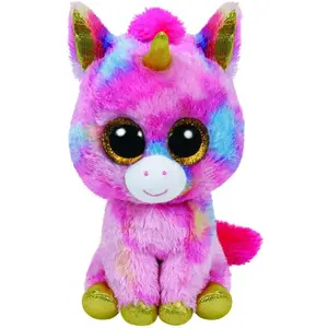 TY Beanie Boos 15cm Glubschi Fantasia Einhorn pink blau Kuscheltier Pl...