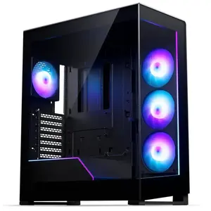 Phanteks Mittelgrosses E-ATX-Gehäuse NV5X RGB mit Glasfront (Schwarz) (E-ATX), PC Gehäuse, Schwarz günstig