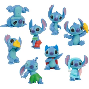 Disney Stitch Sammelbox mit 8 Figuren, Spielfigur