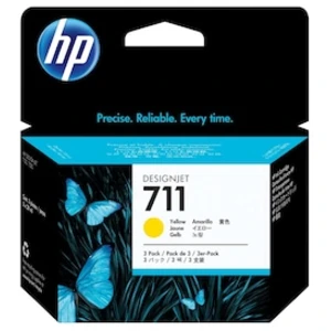 HP 711 (CZ136A) Original DesignJet Tintenpatronen Gelb 3er-Pack