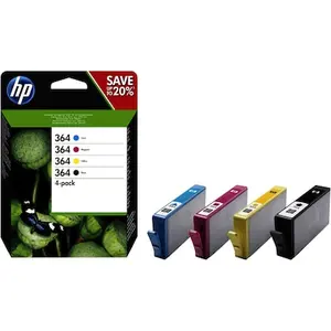 HP 364 (N9J73AE) Original Tintenpatronen 4er-Pack