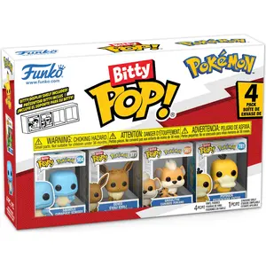 Pokémon - Schiggi Evoli Fukano Enton Bitty Pop! Funko günstig
