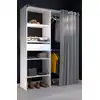 Bild von Parisot Kleiderschrank mit Vorhang "Bari 1" Weiß
