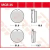 Bild von Trw Allround Organic Standard Honda Cb 250 G 76 Vordere Bremsbeläge One Size