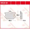 Bild von Trw Allround Organic Standard Yamaha Sr 500 81 Vordere Bremsbeläge One Size