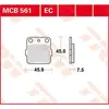 Bild von Trw Allround Kawasaki Z 125 Pro 17 Organische Hintere Bremsbeläge One Size