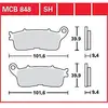 Bild von Trw Performance Street & Road Tracks Honda Vfr 1200 Fd Dct 14 Gesinterte Hintere Bremsbeläge One Size