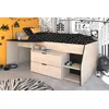 Bild von Parisot Multifunktions Hochbett "Milky 2" Industrial Style / Eiche Jackson