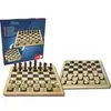Bild von Deluxe Holz - Schach & Dame, Brettspiel