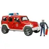 Bild von 02528 Jeep Wrangler Unlimited Rubicon Feuerwehrfahrzeug mit Feuerwehrmann, Modellfahrzeug