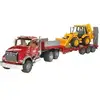 Bild von 02813 MACK Granite Tieflader und JCB 4CX Baggerlader, Modellfahrzeug