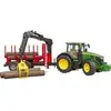 Bild von 03154 John Deere 7R 350 m Rückeanhänger, Modellfahrzeug