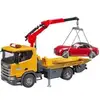 Bild von 03552 Scania Super 560R Abschlepp-LKW mit Light & Sound Modul und Roadster, Modellfahrzeug