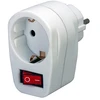 Bild von Adapterstecker Schutzkontakt mit Schalter