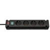 Bild von H05VV-F 3G1,5 Bremounta 4-fach schwarz 1,5m Steckdosenleiste
